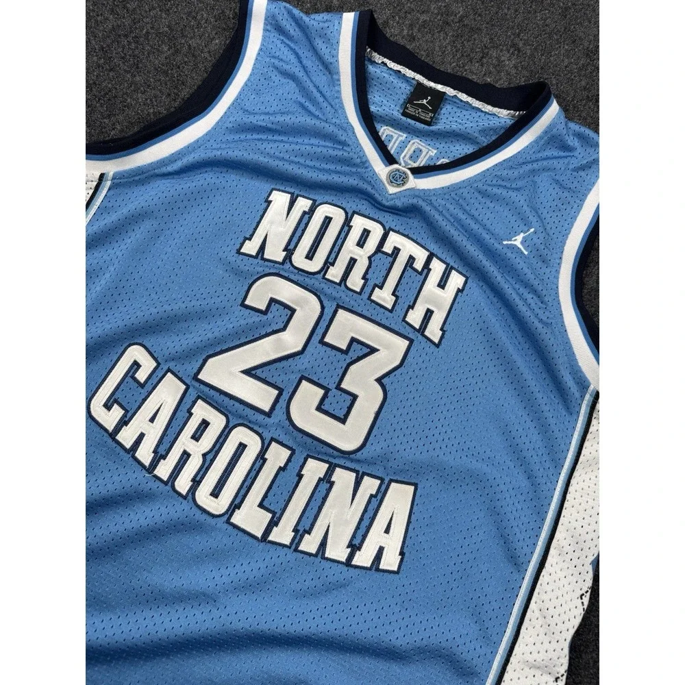 UNC Tar Heels Michael Jordan #23 Jersey L Jordan NCAA Carolina Blue Retro